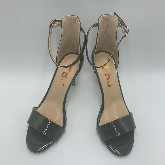 Women Open Toe Summer Sandals Ankle strap mid heel - Picture 3 of 12